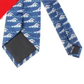 নেভি ব্লু সিল্ক টাই